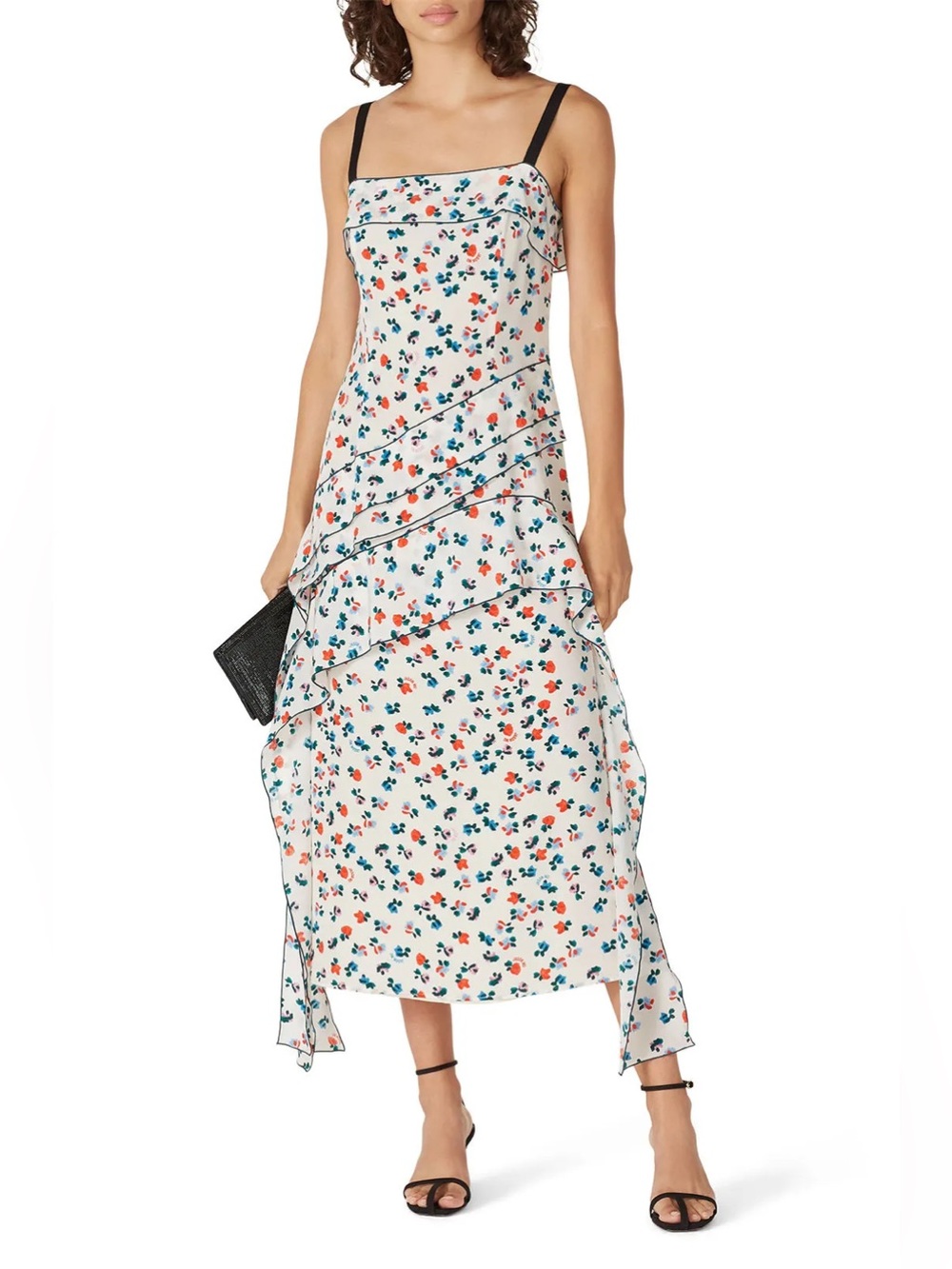 Jason Wu Silk Midi Floral Dress 12